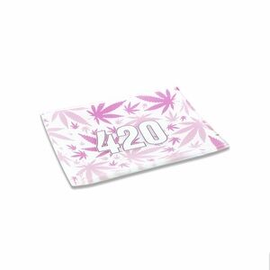 V Syndicate Pink 420 Glass Rolling Catch Tray
